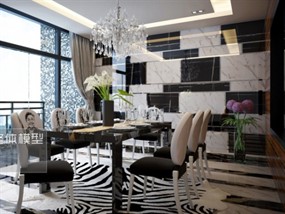 个性现代餐厅模型设计